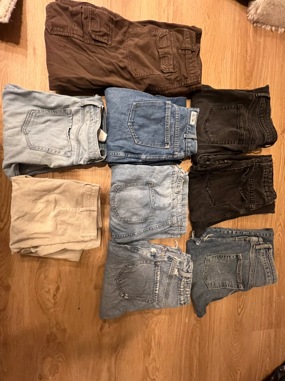 Bundle of 9 pairs of jeans and pants - photo 2