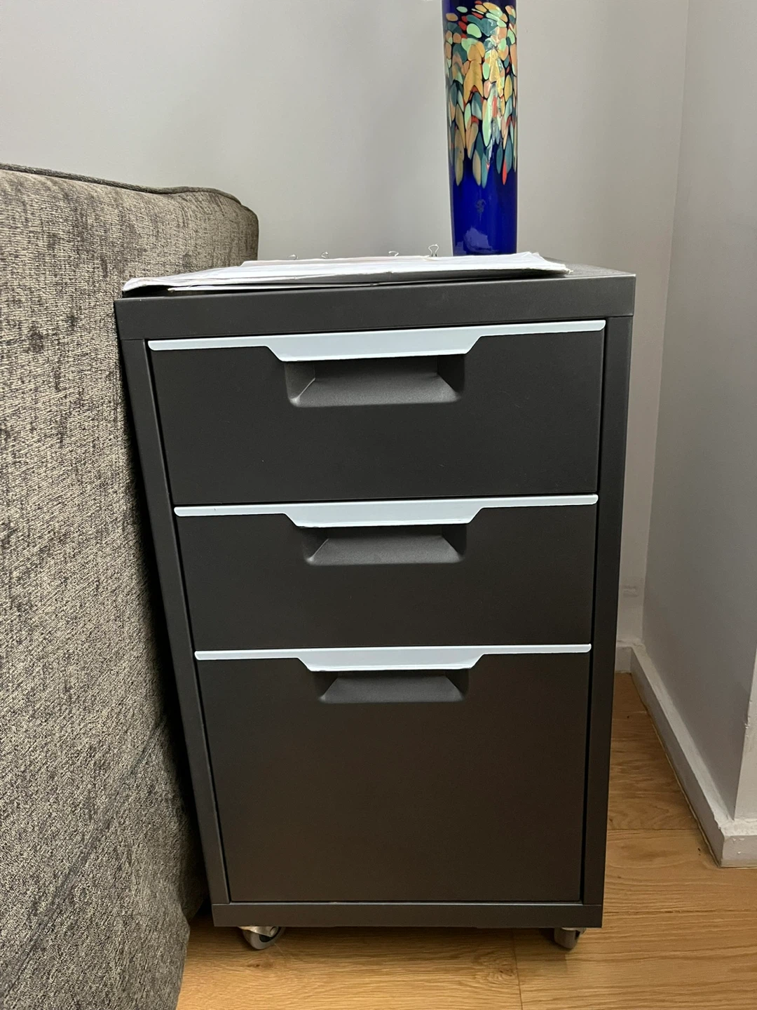 3-Drawer Mobile File Cabinet