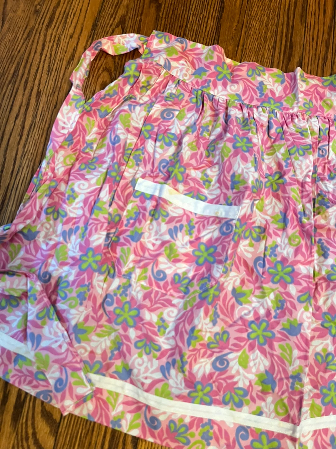Vintage Floral Apron with Pockets - photo 3