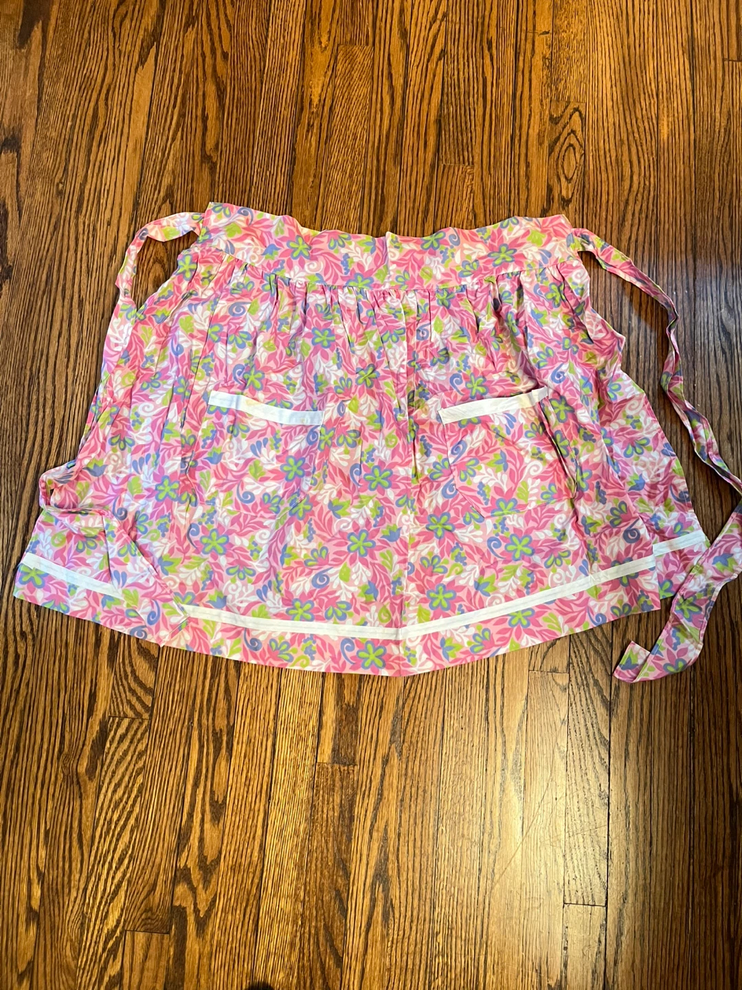 Vintage Floral Apron with Pockets - photo 2