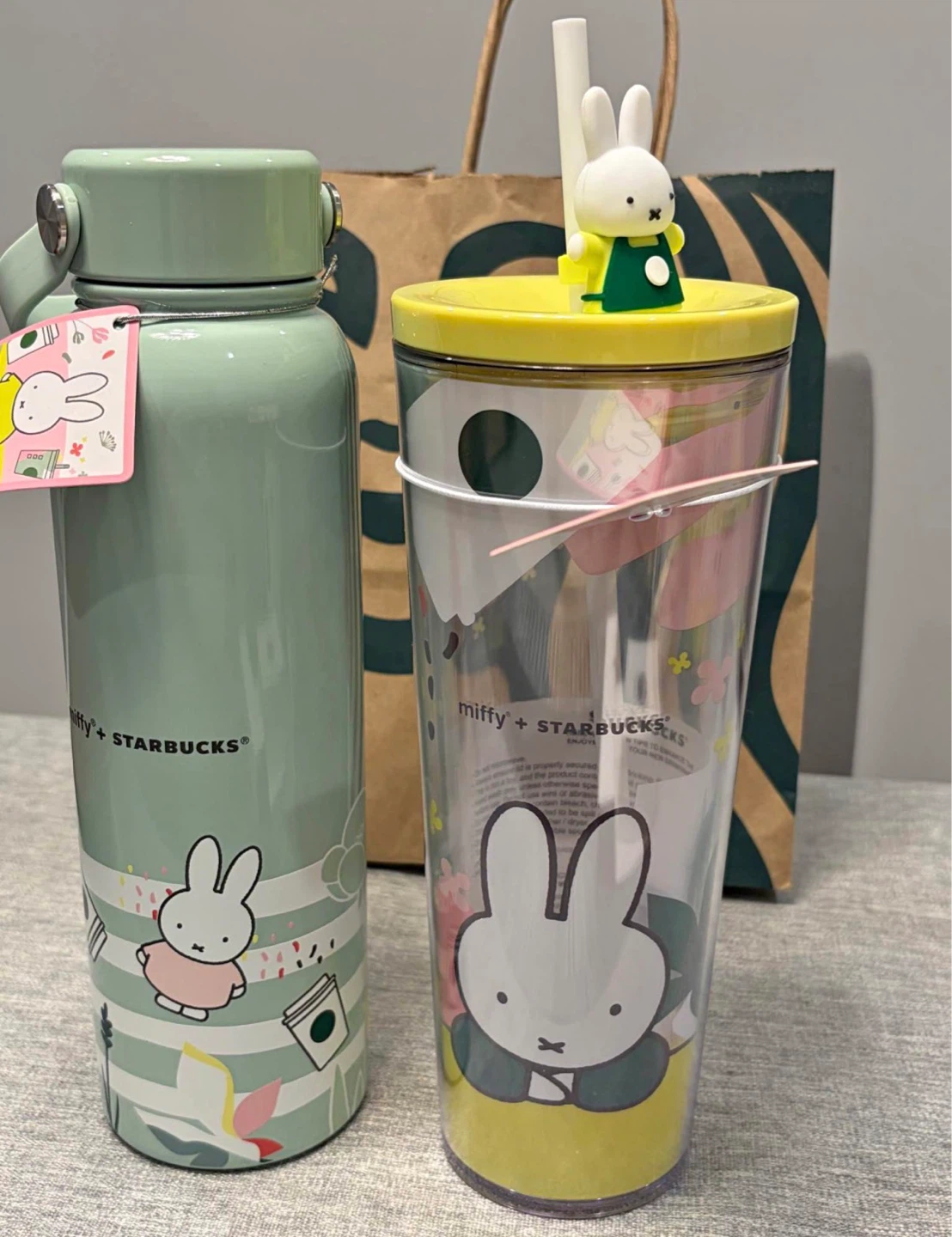 Miffy + Starbucks Tumbler and Water Bottle Set
