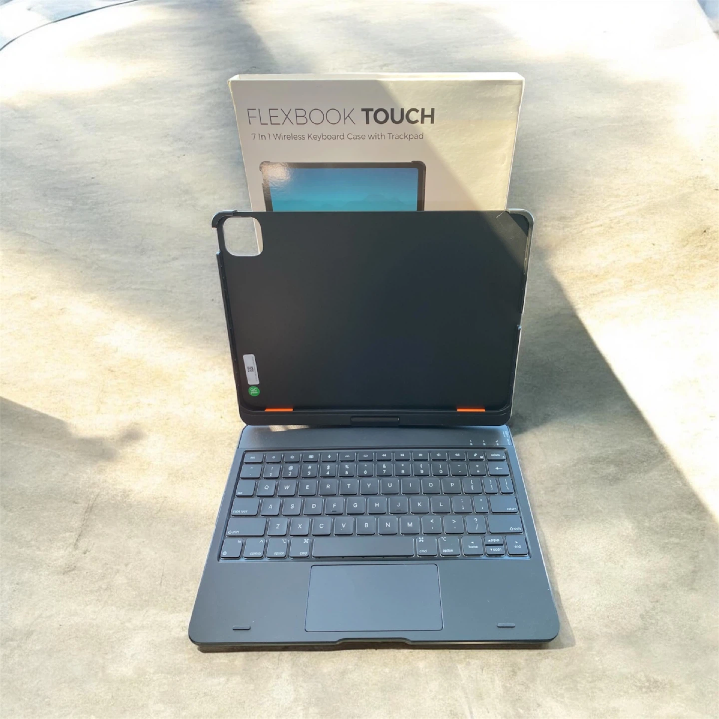 typecase Touch Keyboard Case for iPad 9th Gen 10.2", Jet Black