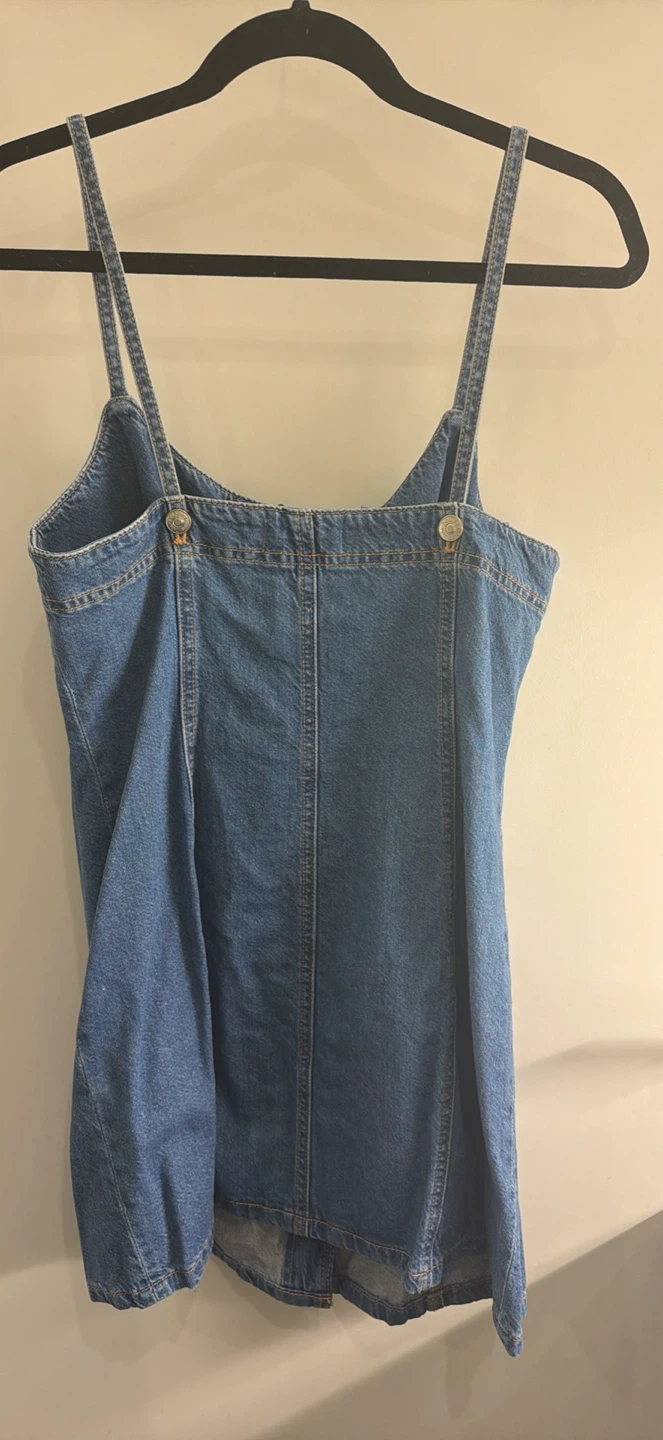 Zara Denim Button-Up Dress Size L - photo 3
