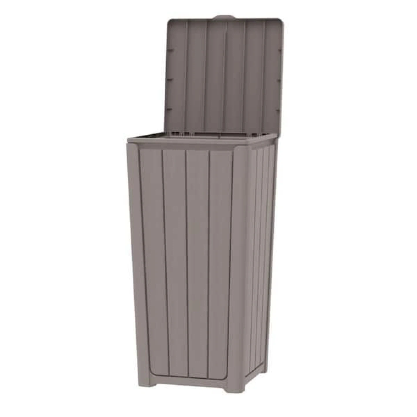 23Gal. Outdoor Trash Can And Lid Gray - photo 2