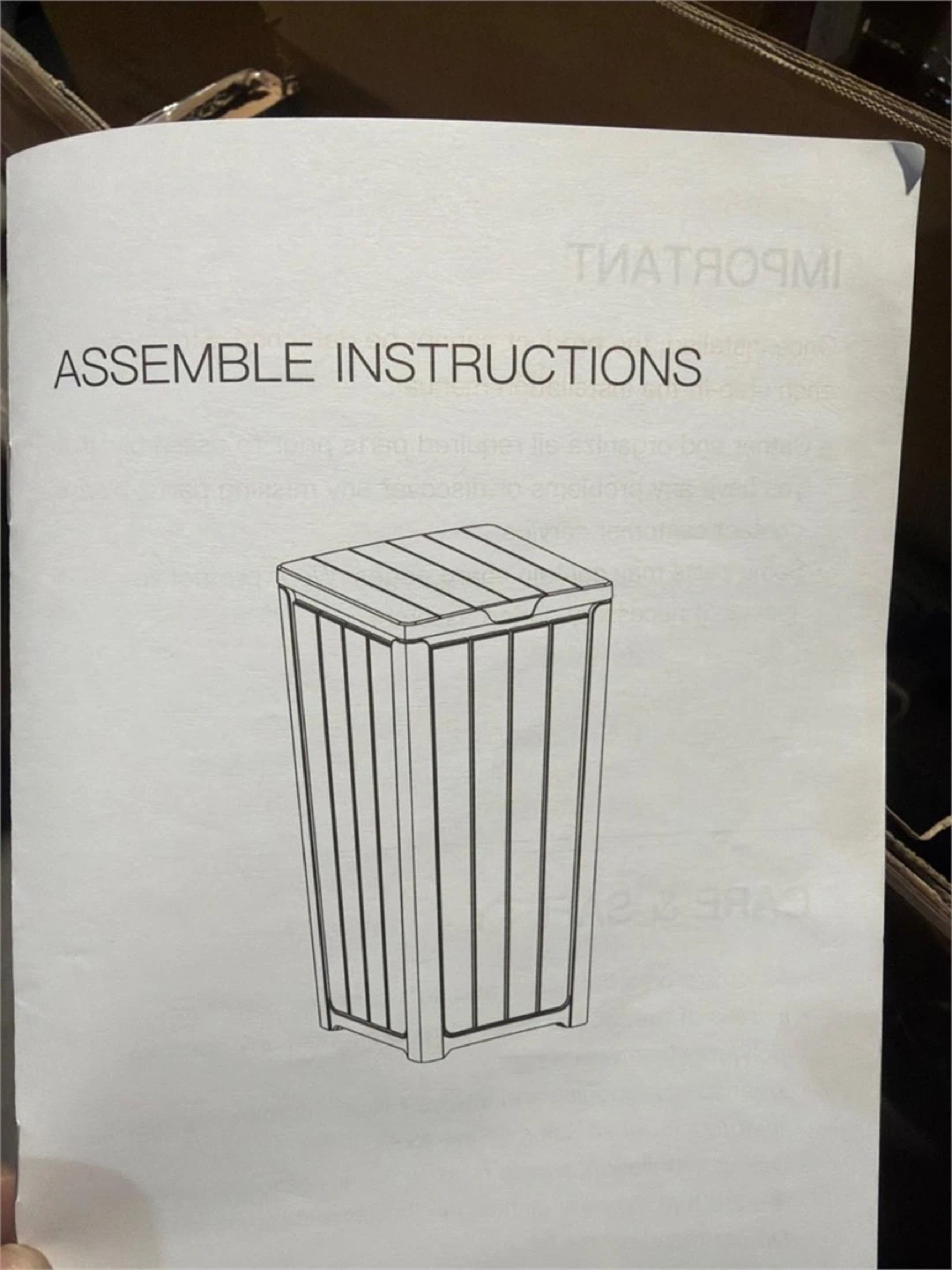 23Gal. Outdoor Trash Can And Lid Gray - photo 3