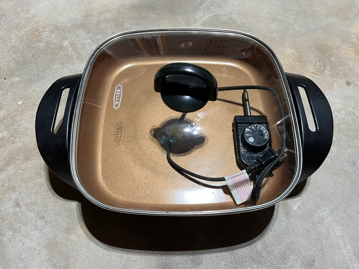 Bella Electric Skillet with Glass Lid