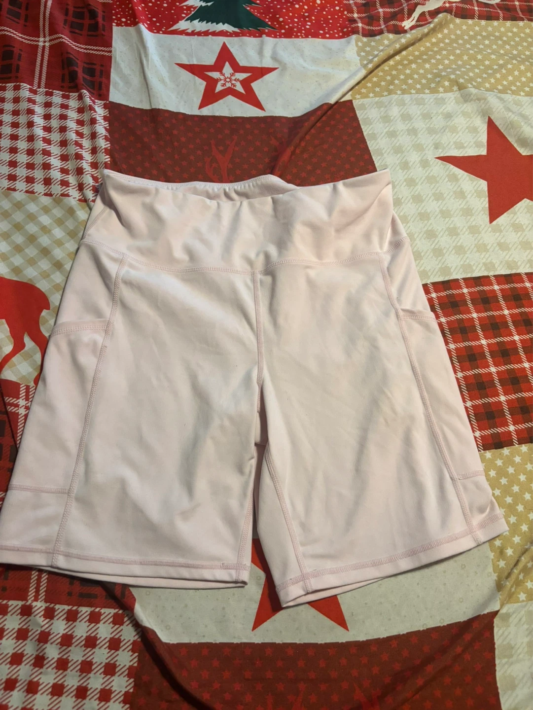 Refuge Athletic Pink Biker Shorts Size L