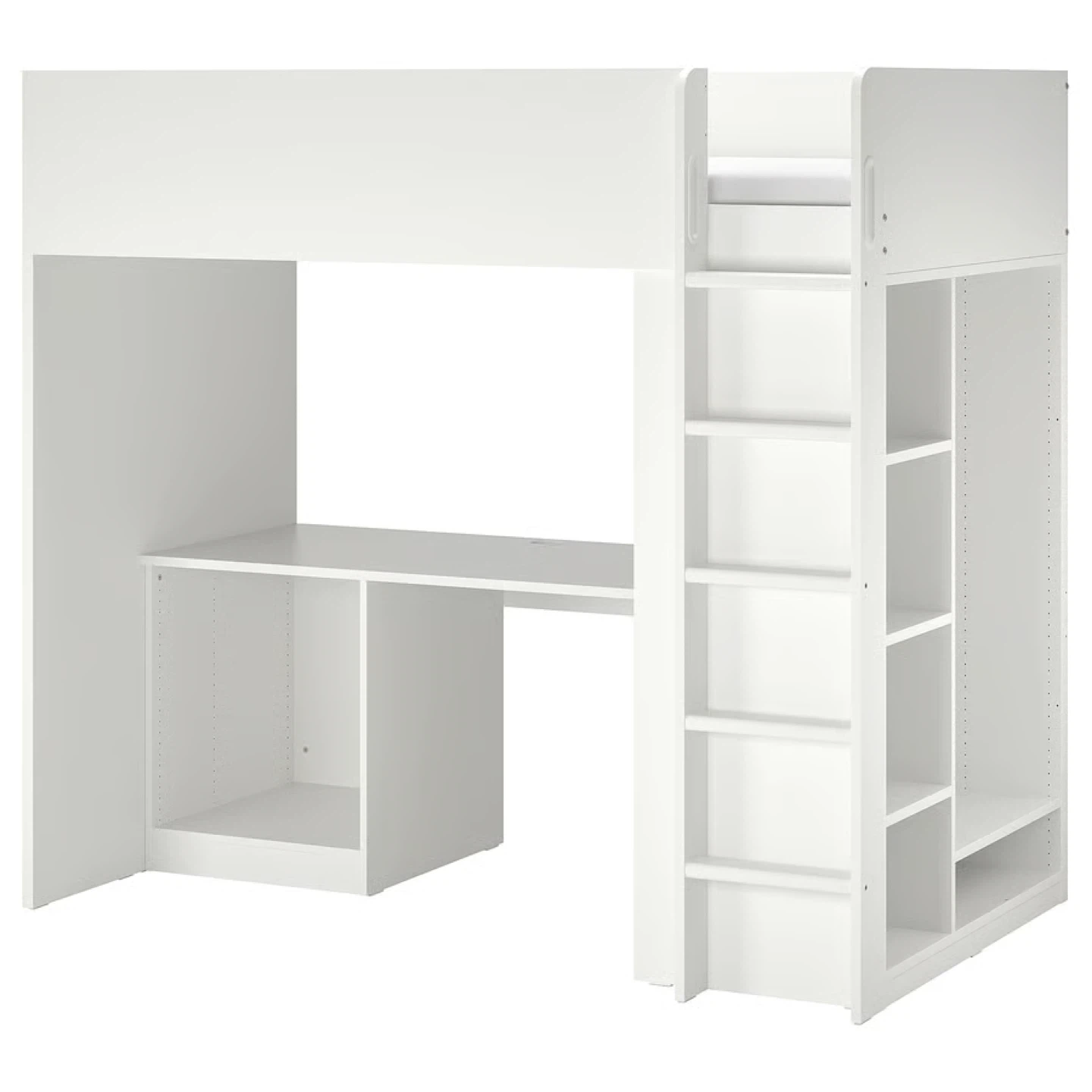 IKEA SMÅSTAD White Loft Bed with Desk and Storage - photo 2