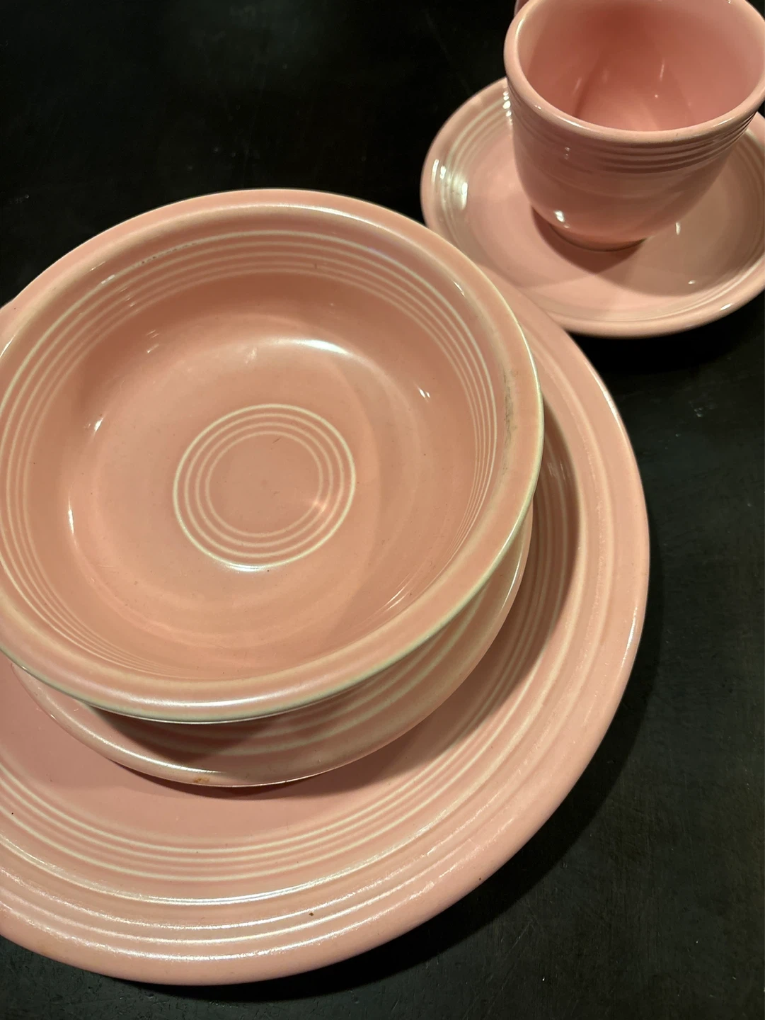 Fiesta Ware Dishes - Plate, Bowl, Cup & Saucer Set - photo 3