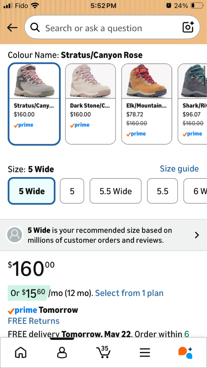 Columbia Size 5 Wide Newton Ridge Plus Waterproof Hiking Boots - photo 4