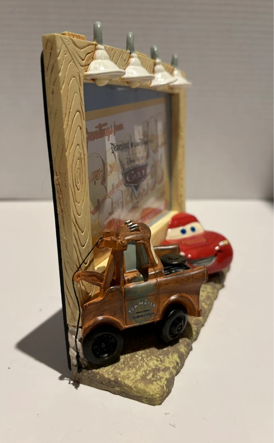 Disney Parks 3D Cars Frame Lightning McQueen & Tow Mater Rare - photo 3