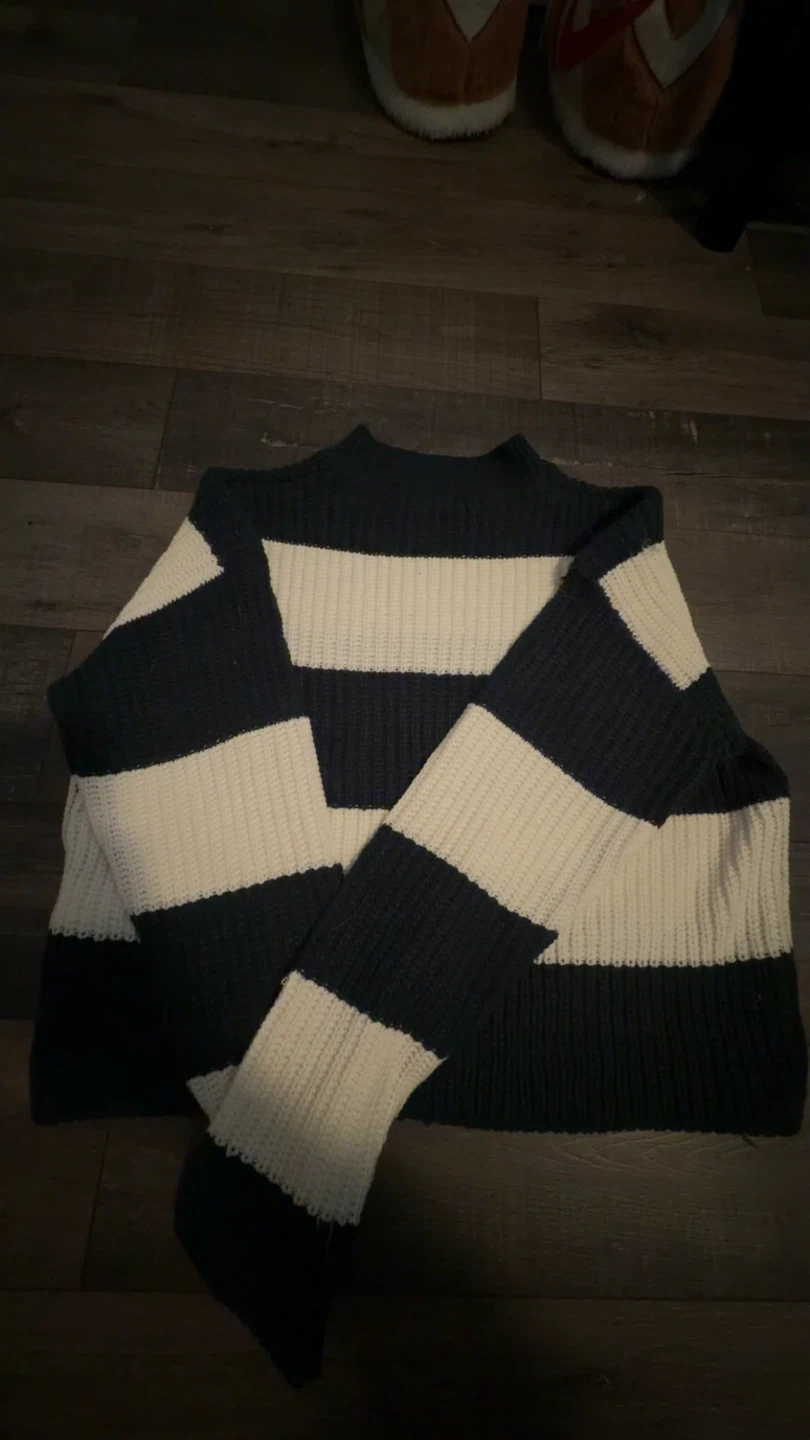 Striped Knit Sweater