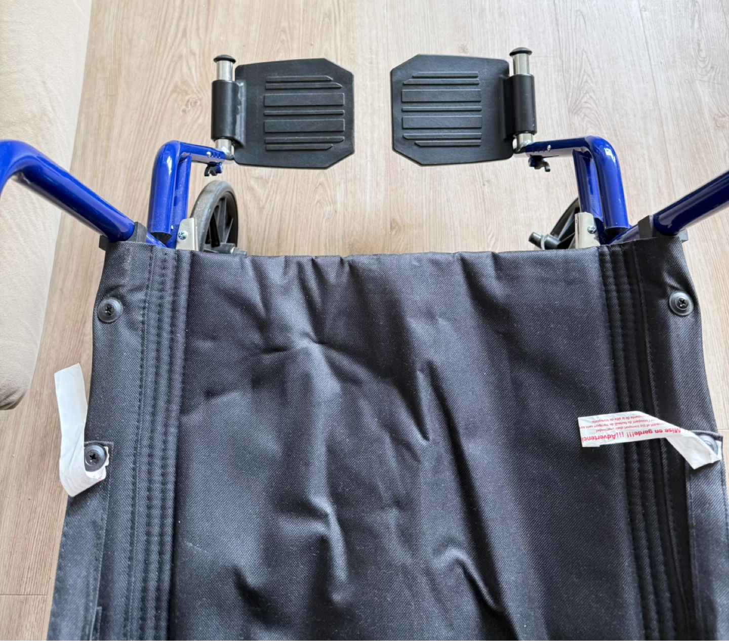 Blue Transport Wheelchair - photo 3