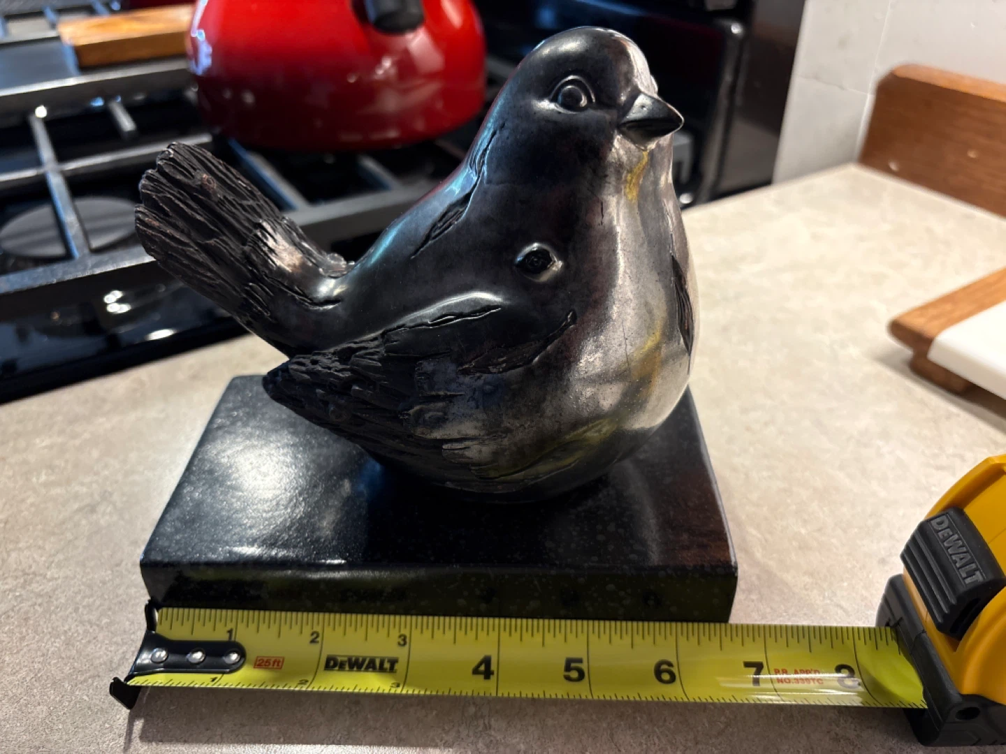 Bird Sculpture on Marble Base - photo 2