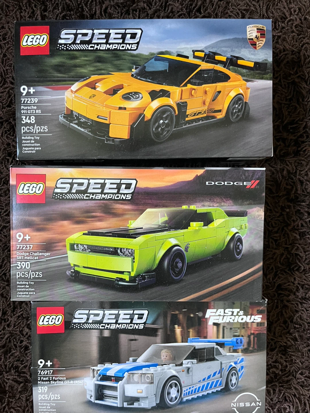 LEGO Speed Champions Car Kits (3 Sets)