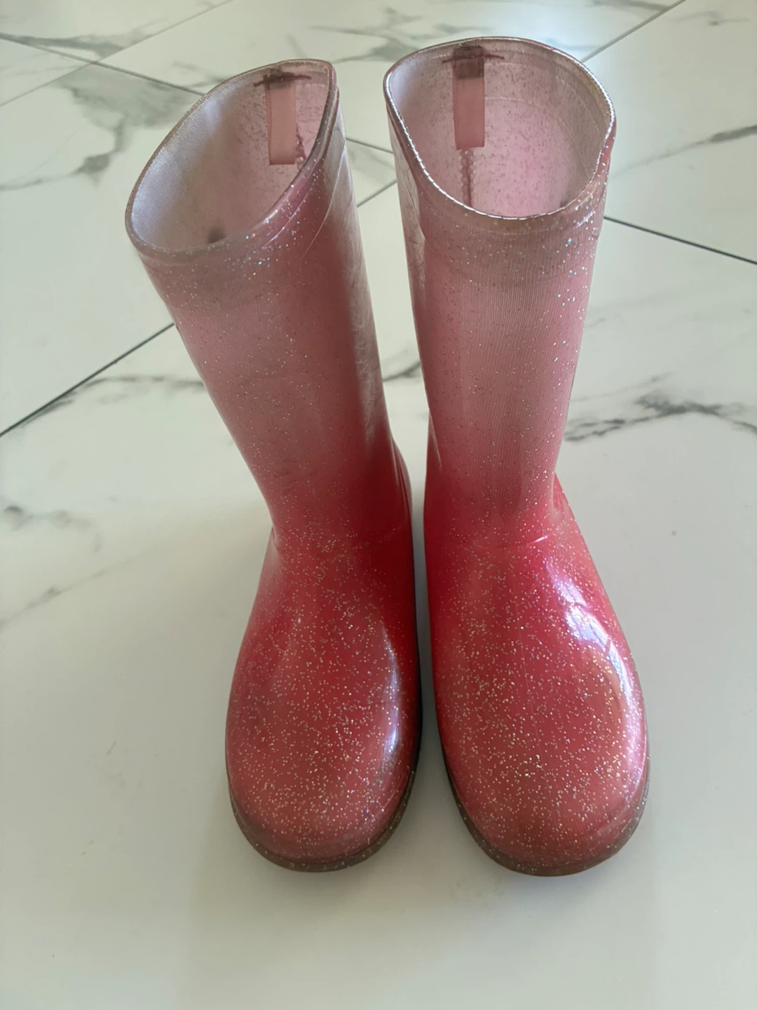 Kids' Pink Unicorn Glitter Rain Boots - photo 2
