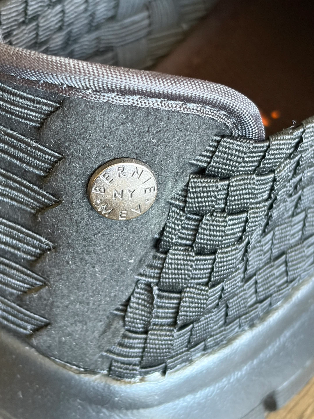 Sz 42 /10W Bernie Mev. New York Woven Slip-On Shoes - Black - photo 5