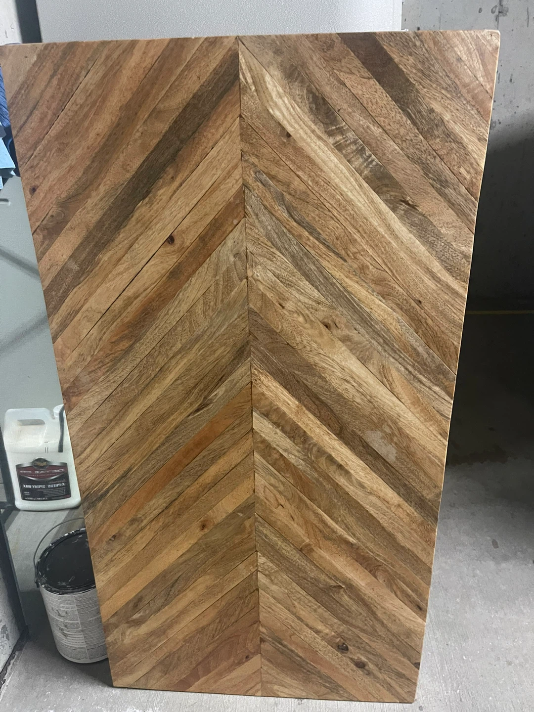 Wooden Herringbone Coffee Table