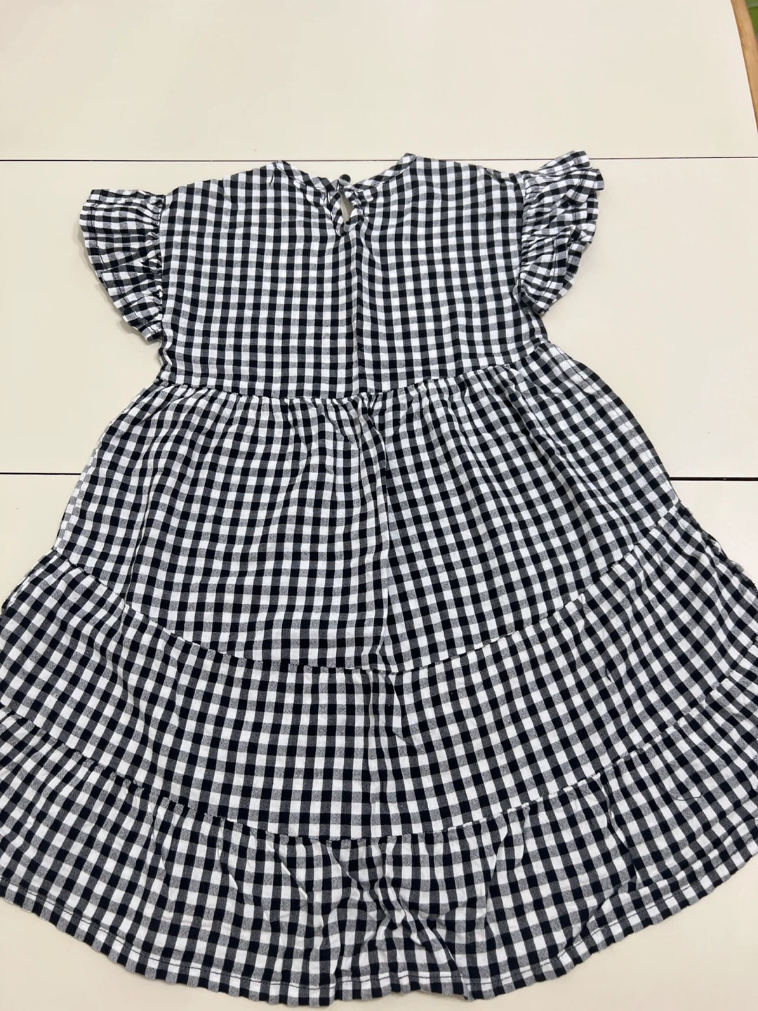 Girl's Madden NYC Gingham Tiered Dress Size 4 - photo 2