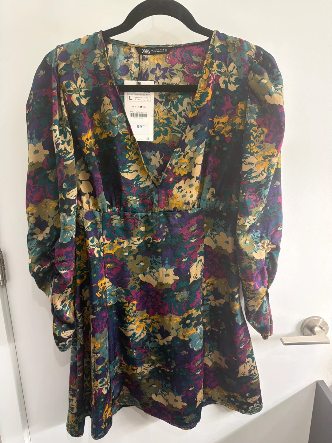 ZARA Floral Print Mini Dress