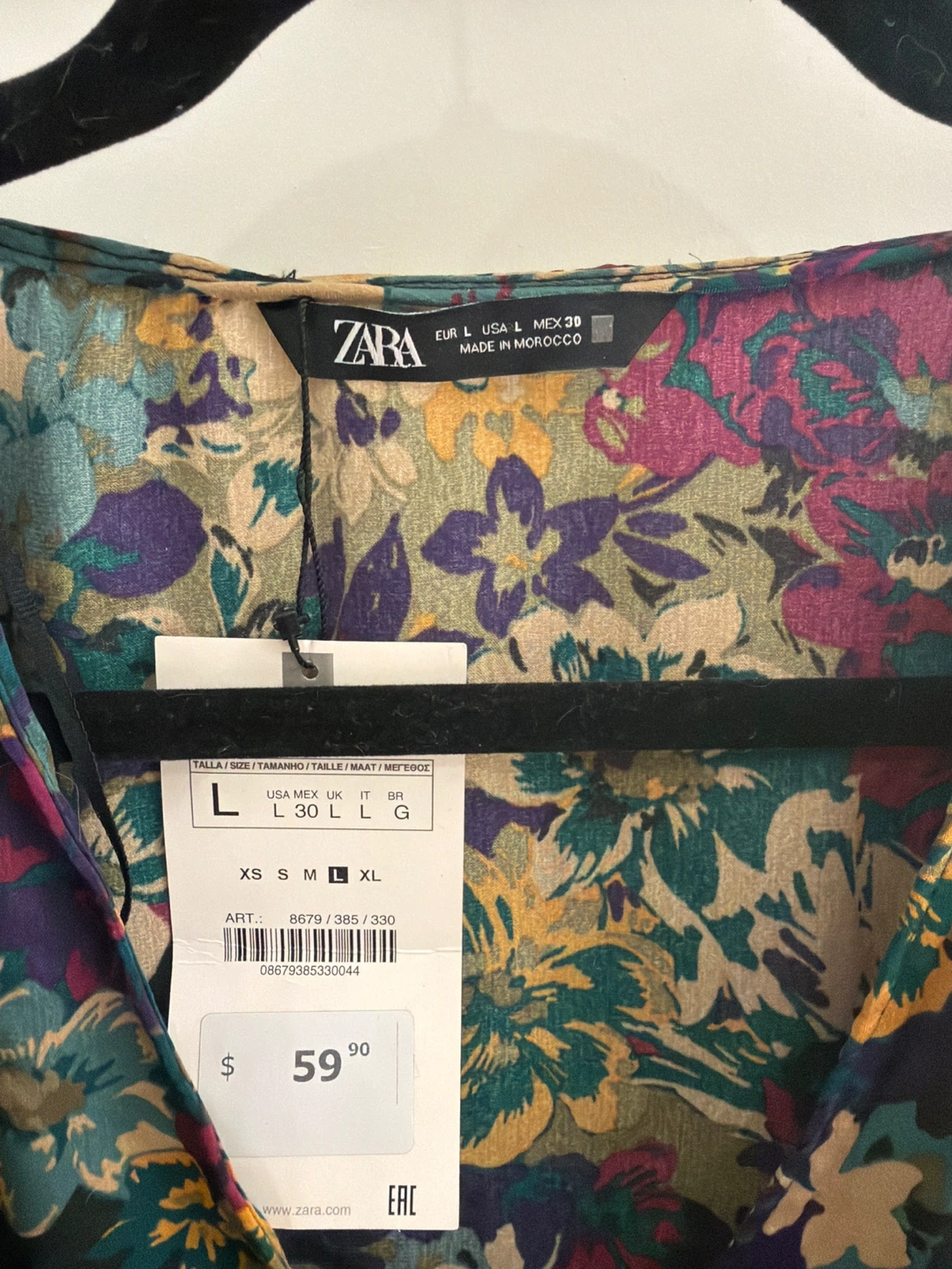 ZARA Floral Print Mini Dress - photo 2