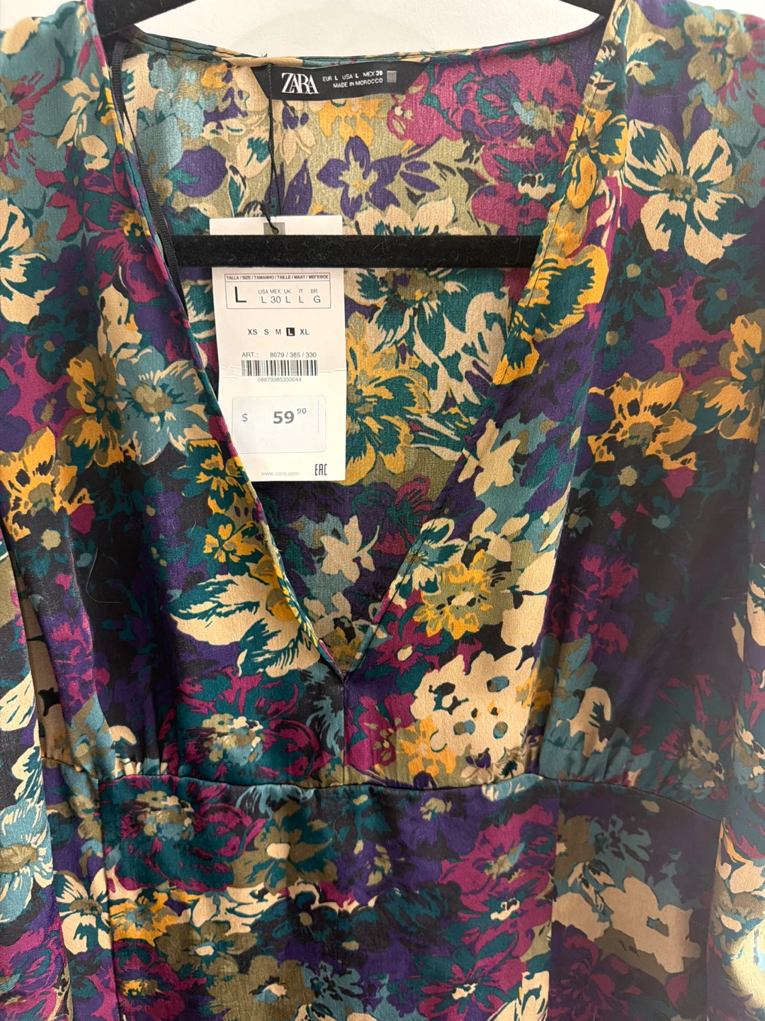 ZARA Floral Print Mini Dress - photo 4