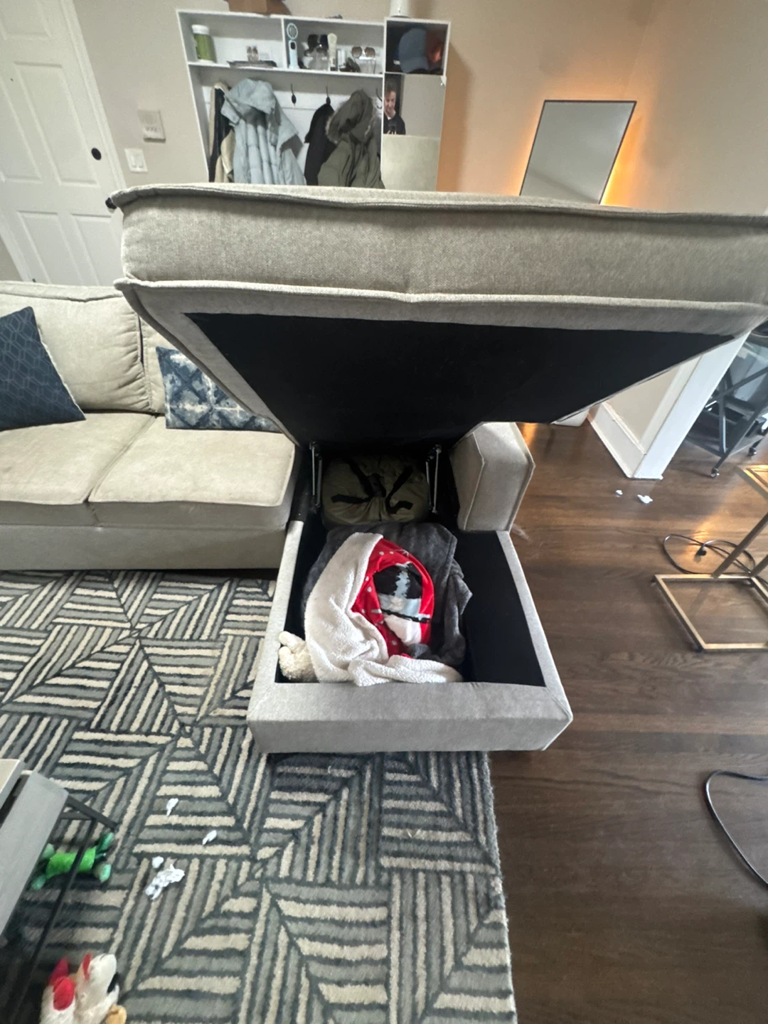 Sectional Sofa with Storage Chaise - photo 3