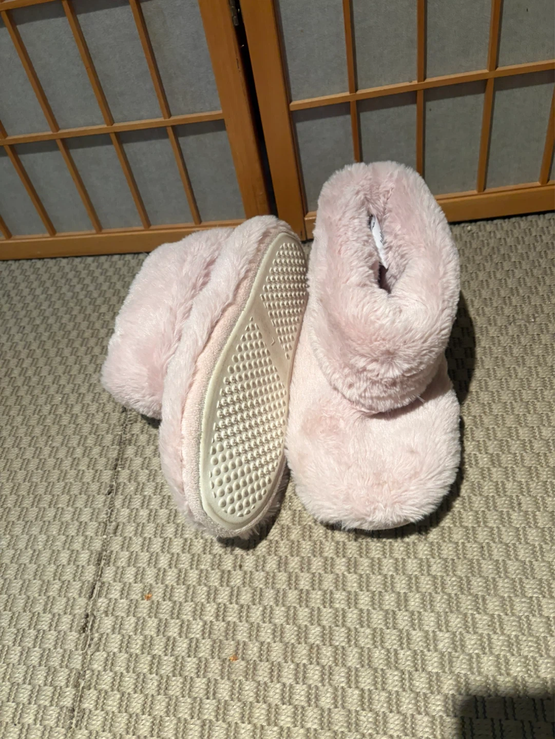 Pink Faux Fur Bootie Slippers - photo 2