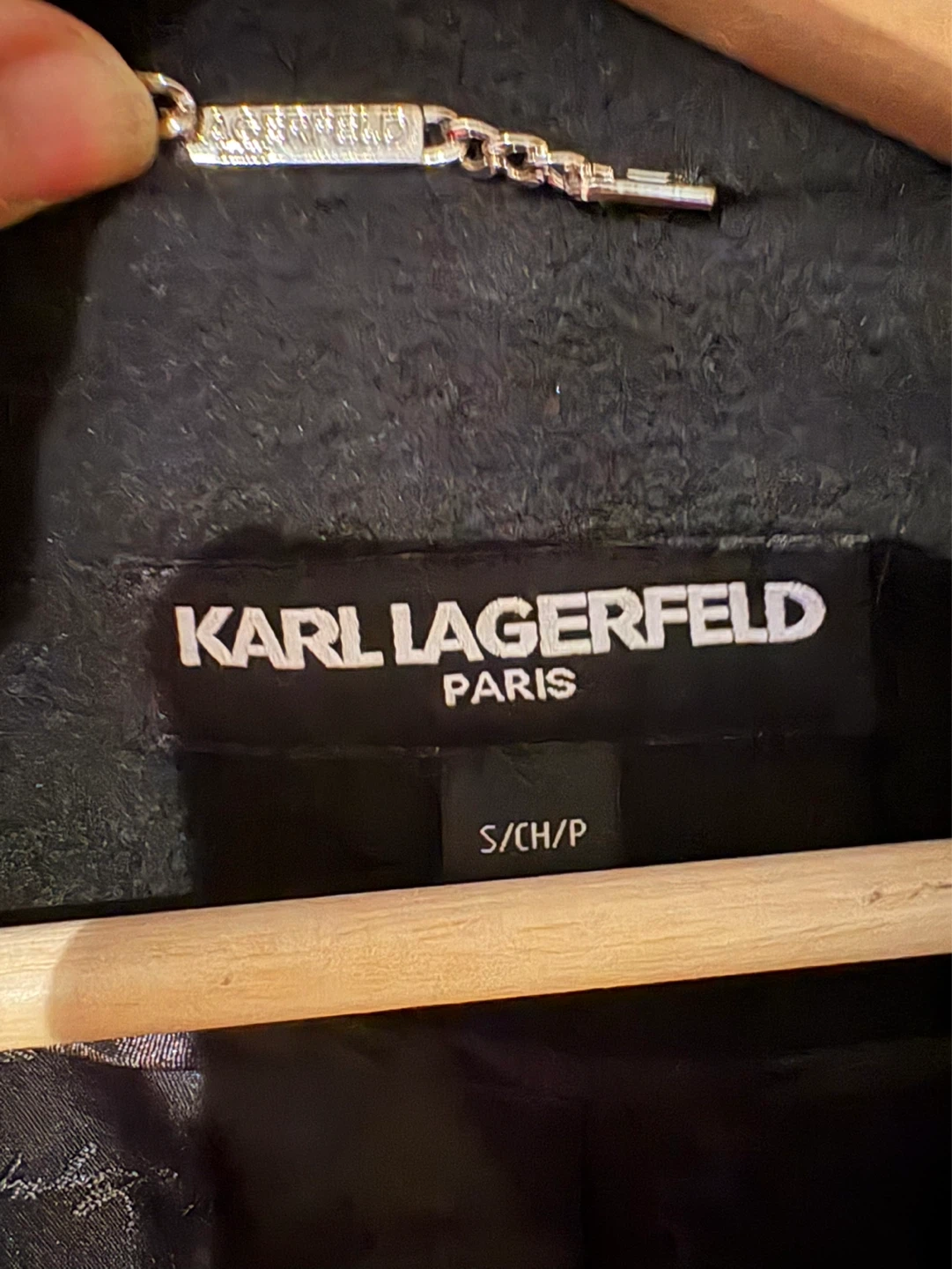 Karl Lagerfeld Paris Women's Black Wool Coat Size S - photo 2