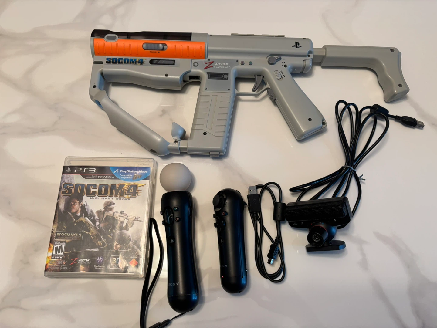 PlayStation 3 SOCOM 4 Gun Bundle with Motion Controllers