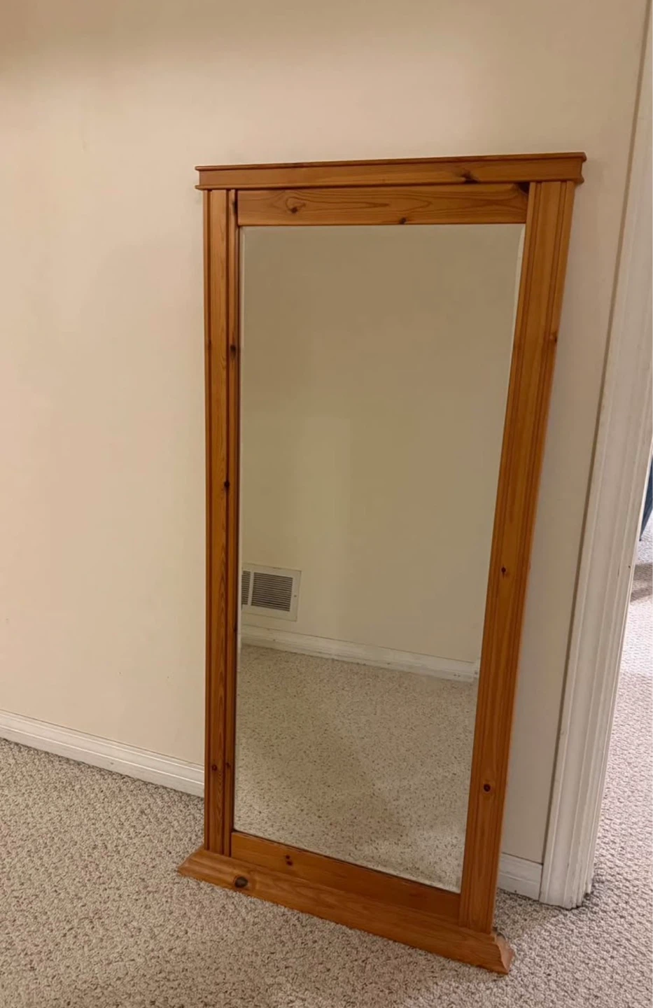 Wooden Framed Full Length Mirror