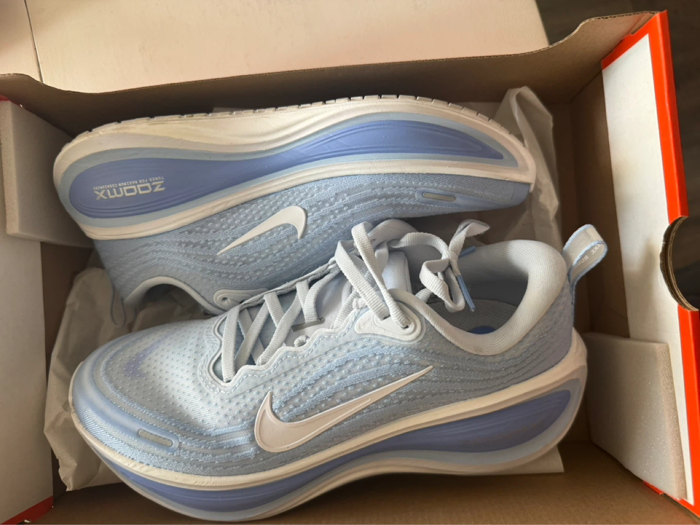Nike Vomero Plus Running Shoes - Light Blue/White - photo 2