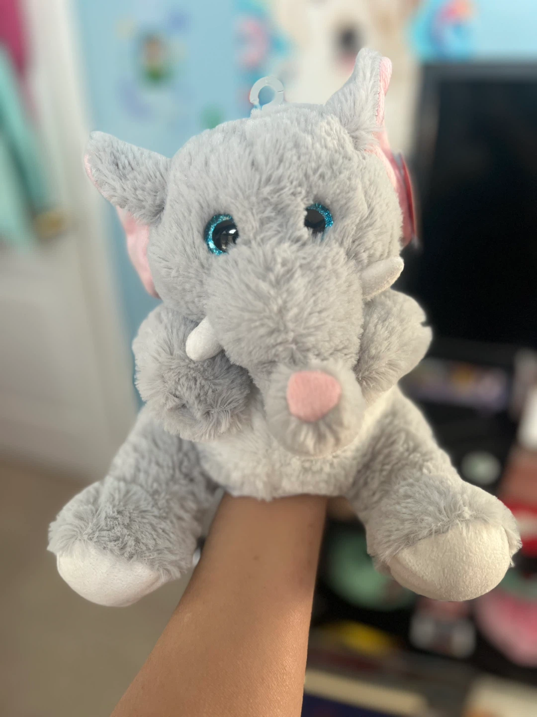 Snugz Elephant Plush Puppet Toy - photo 4