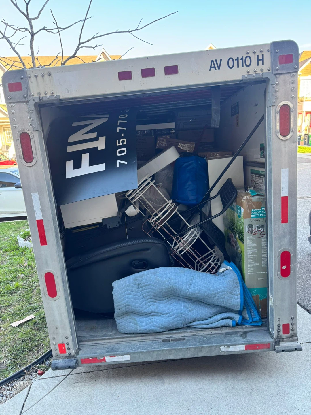 Moving Truck Full of Various Items