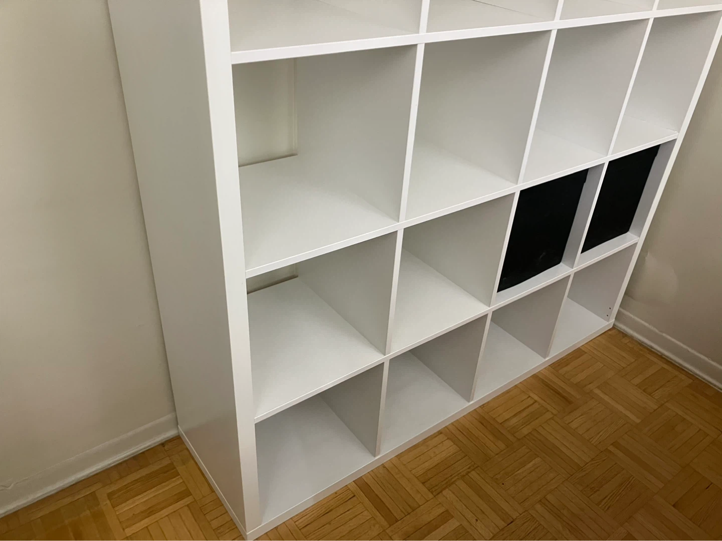 IKEA White 16-Cube Storage Shelf - photo 2