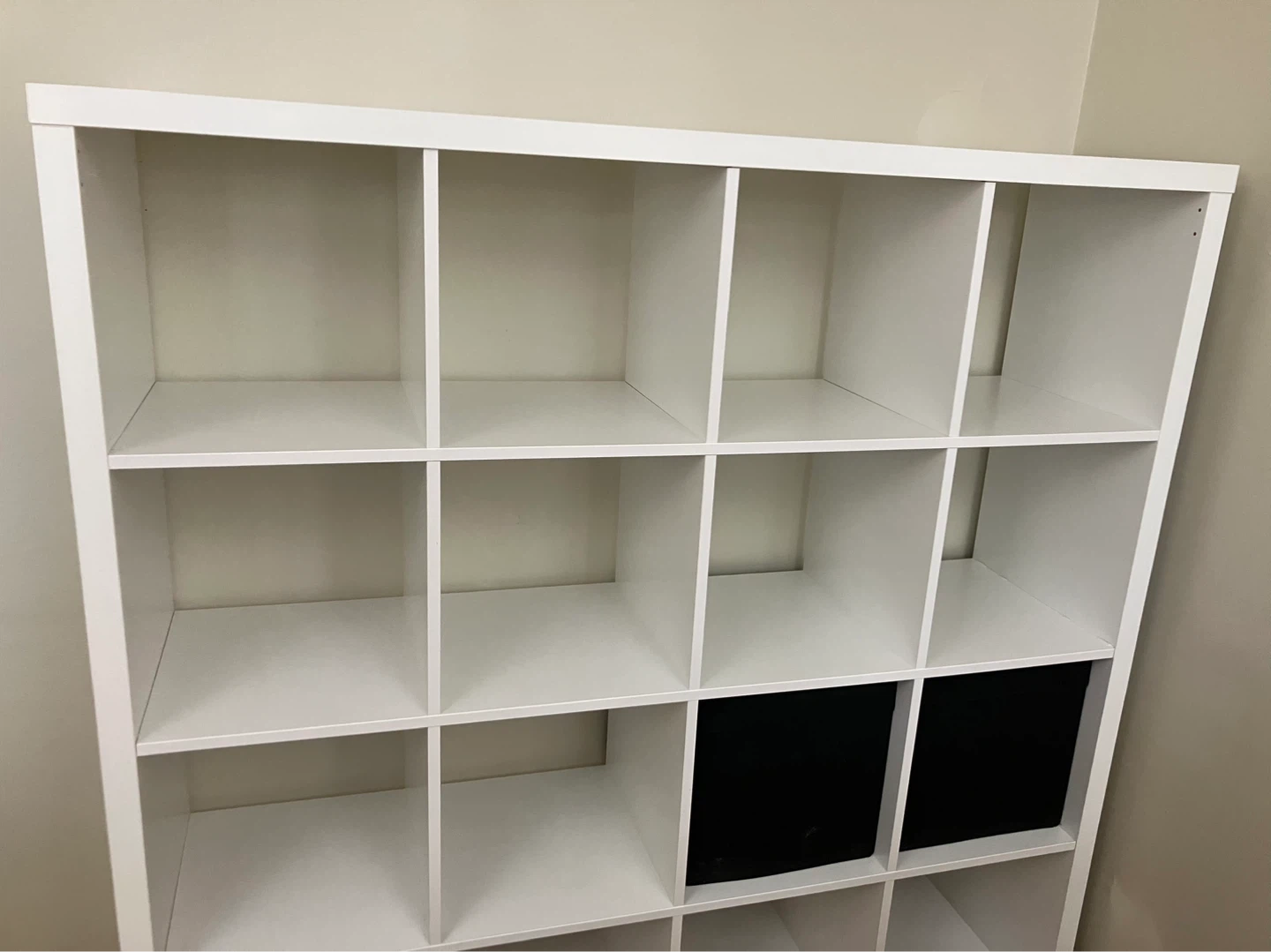 IKEA White 16-Cube Storage Shelf