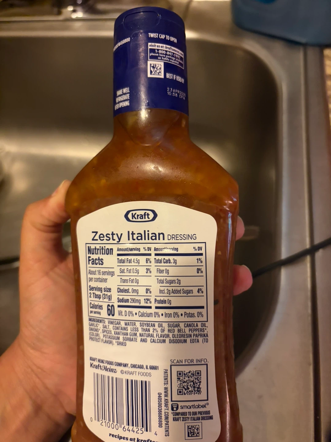 Kraft Zesty Italian Dressing 16 fl oz - photo 2