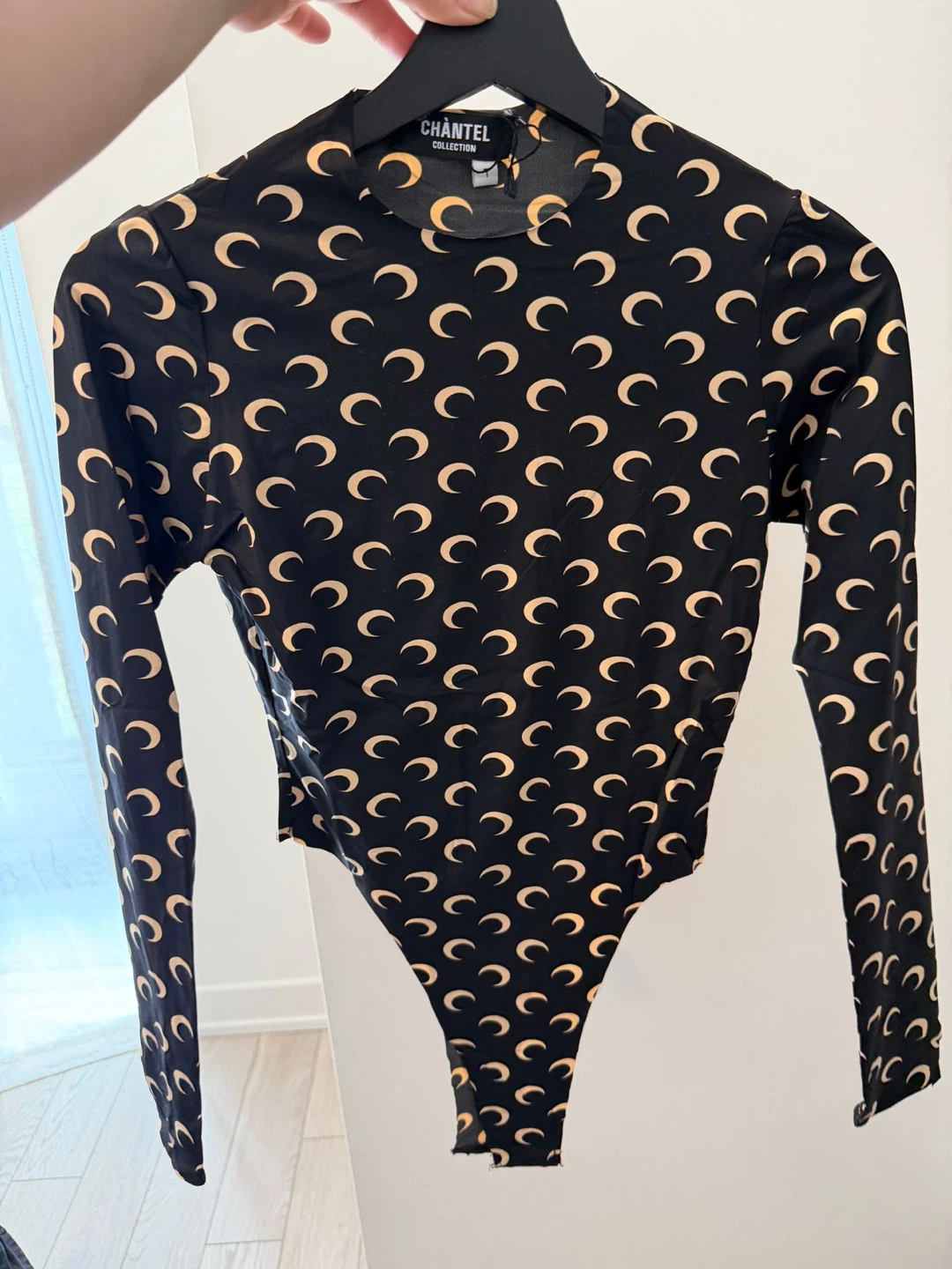 Chantel Collection Moon Print Bodysuit - Size Medium