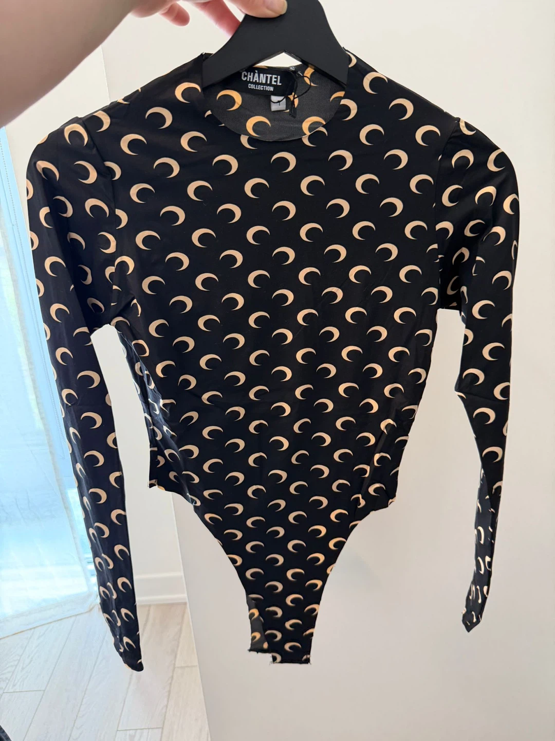 Chantel Collection Moon Print Bodysuit - Size Medium - photo 2