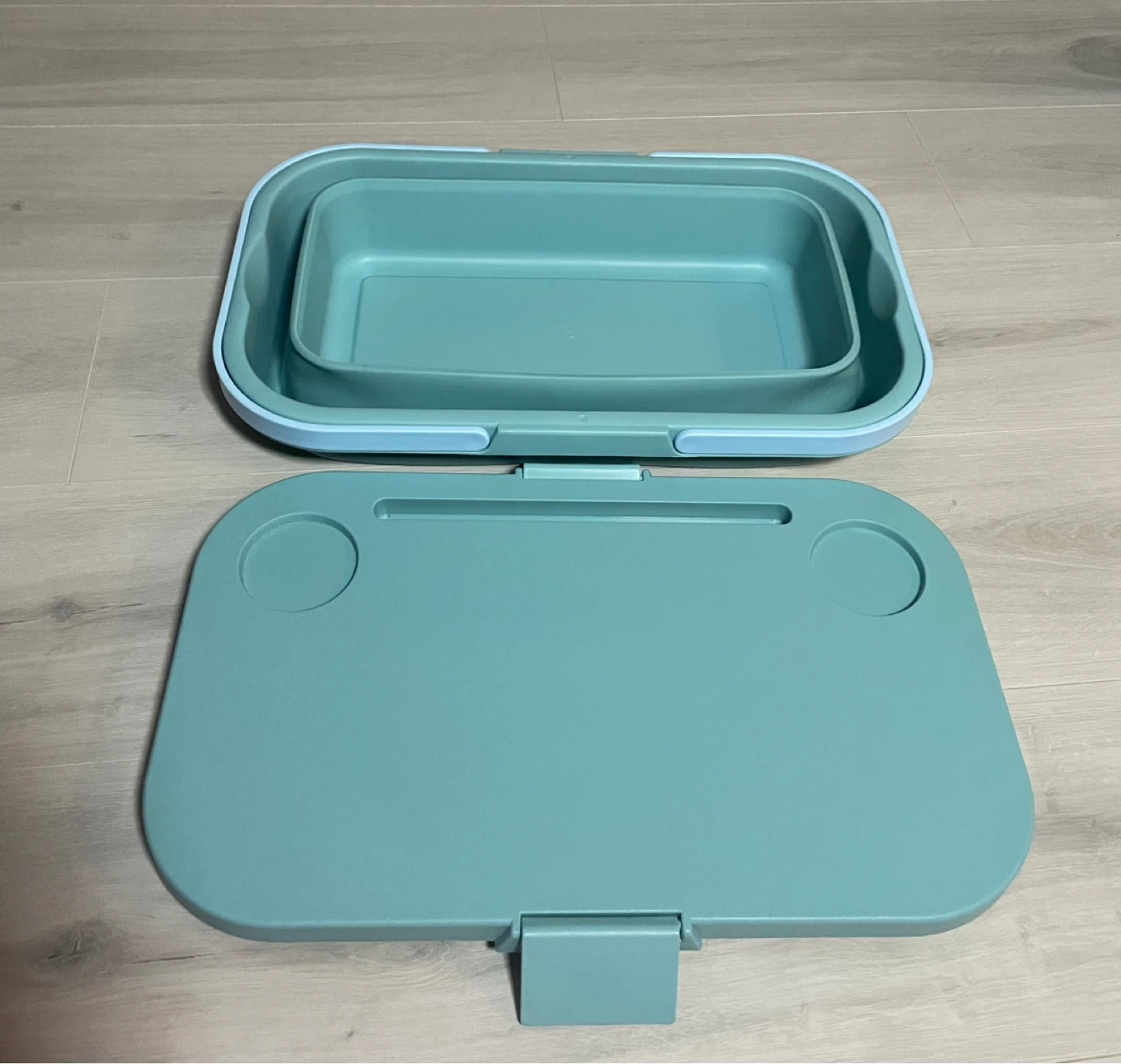 Collapsible Picnic Basket w/ Table Stand & Cup Holders ☀️ - photo 3