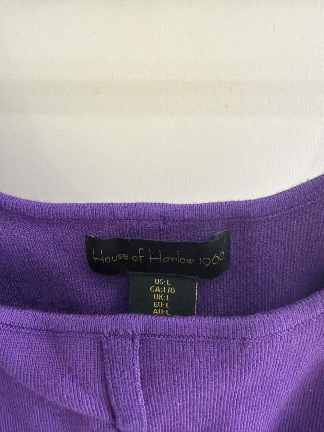 House of Harlow Purple Cropped Tank Top - Size L - photo 2