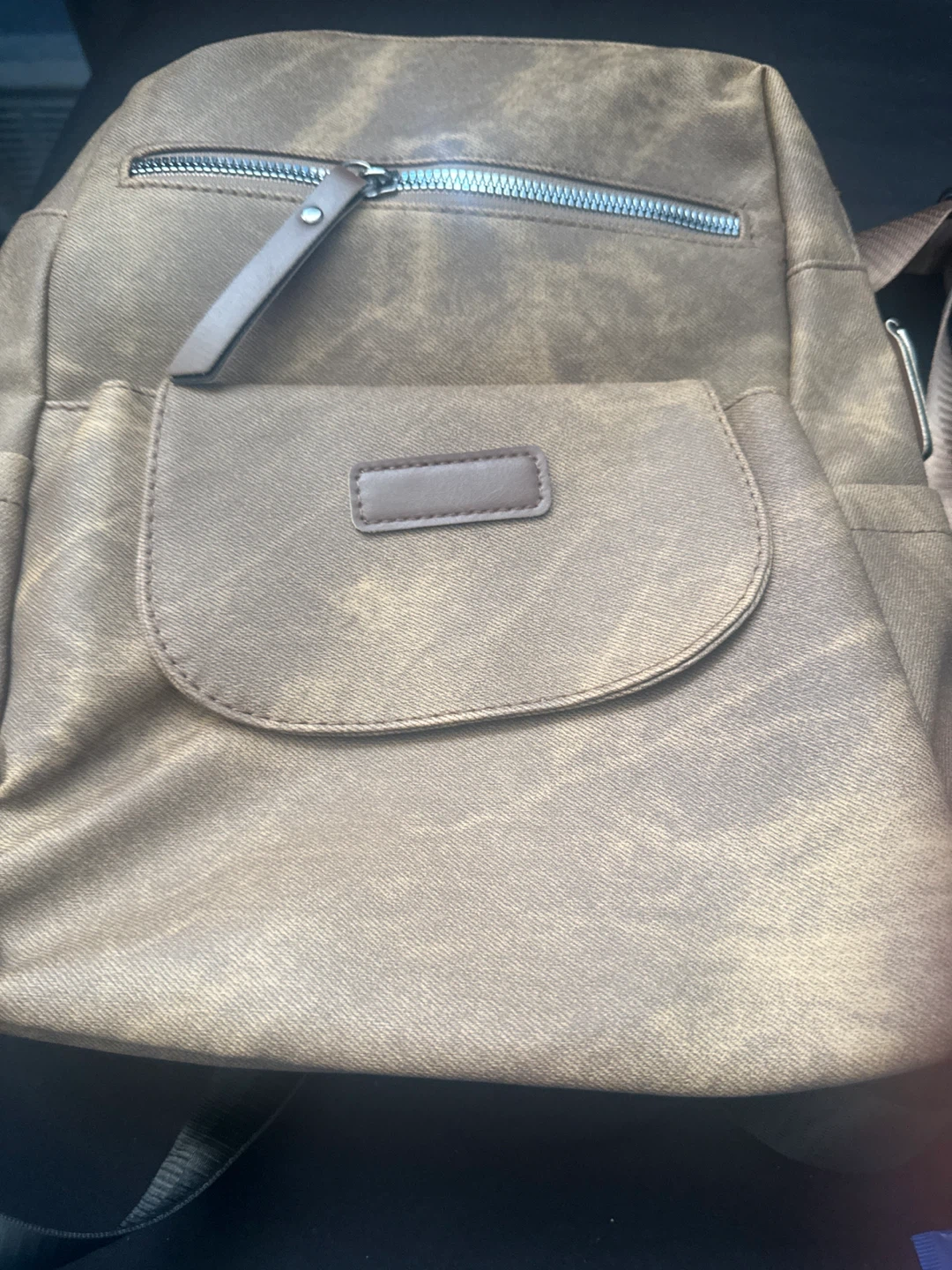 Grey Canvas Backpack