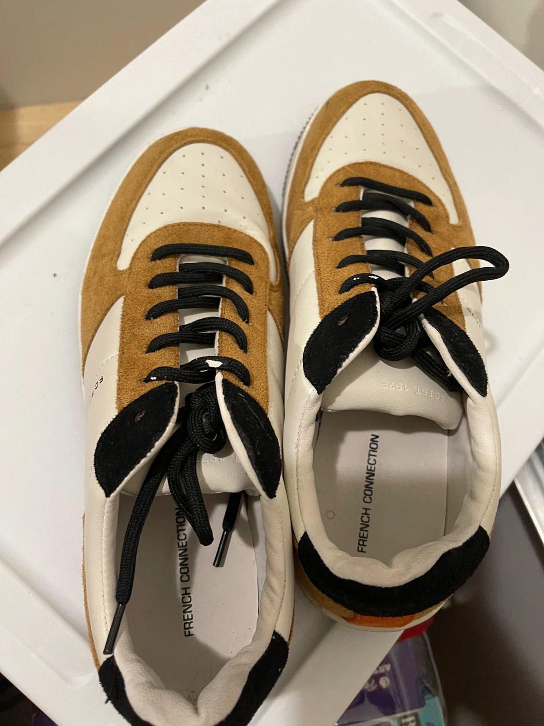 French Connection Men's Sneakers - Tan & White - photo 2