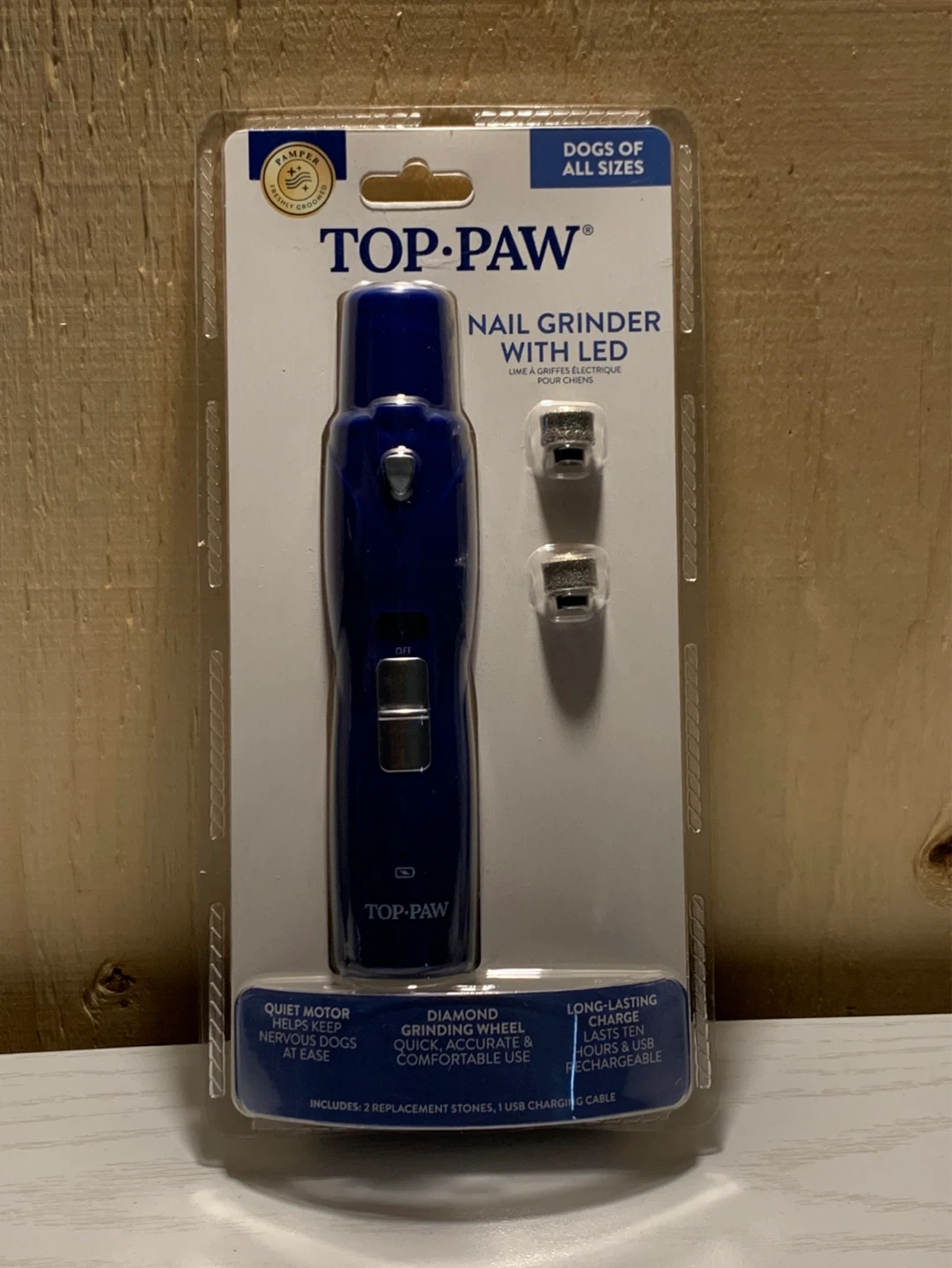 TOP-PAW Pet Nail Grinder with LED