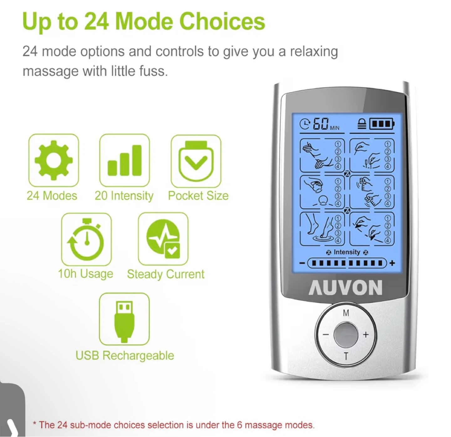 Unit Muscle Stimulator 24 Modes - photo 3