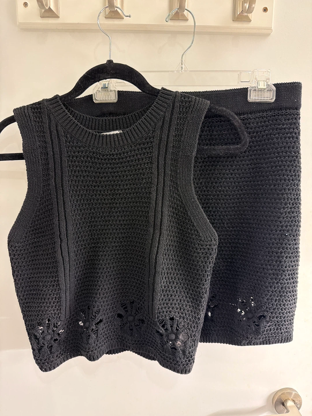 Zara Knit Top and Skirt Set sz M and L