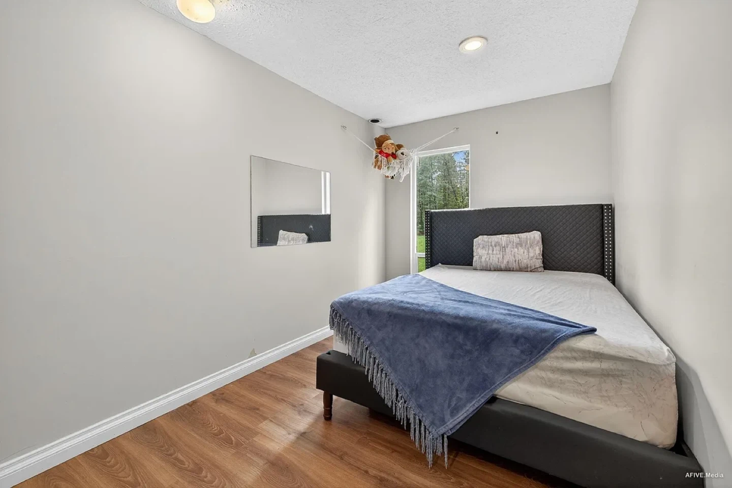 Queen Bed Frame with Tufted Headboard