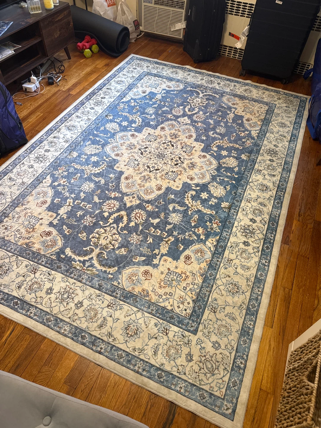 Blue Persian Style Area Rug