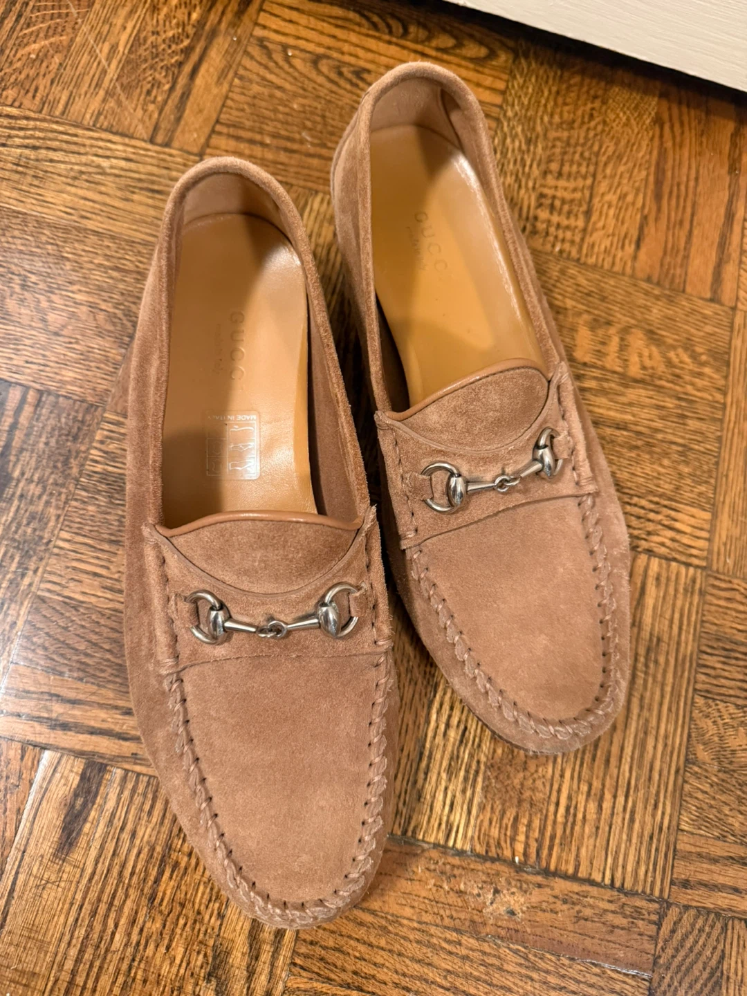 Gucci Suede Horsebit Loafers - Size 36 - photo 2