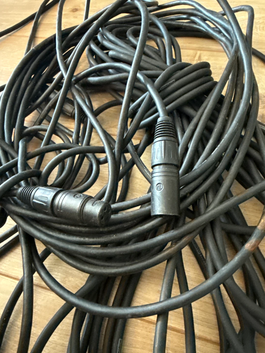 Black XLR Microphone Cable